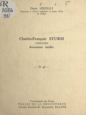 cover image of Charles-François Sturm (1808-1855)